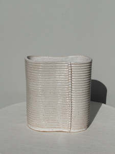 Seriously Fluted Organic Shaped Vessel - One of a Kind