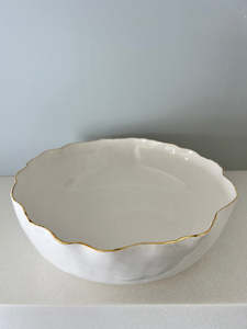 Gold Rimmed Big Bowl