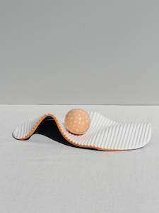 One Of A Kind Ceramics: Seamless - One of a Kind Sculptural Object (Blue and Peach)