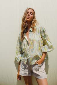 Indie & Cold Pleated Geode Shirt