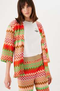 Clothing: Garcia Jacquard Coloured Cardigan