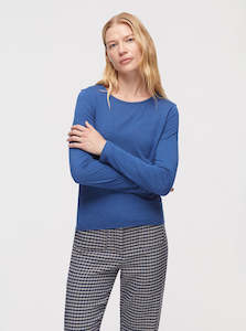 Nice Things Paloma Basic Wool T Shirt Royal Blue