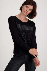 Clothing: Monari Glitter Print Top