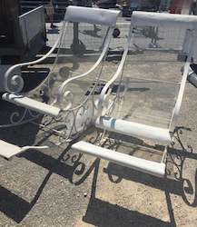 Outdoor: French Iron Rocking Chairs----SOLD