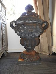 Urns Vases: Bronzed Plaster Urn