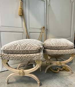 View All Available Antiques: French Louis XVI Ottoman Pair