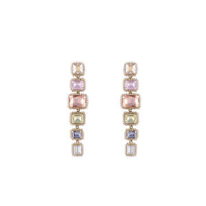 Deepa Gurnani Cube Statement Earrings