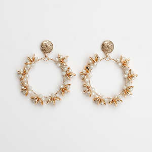 Ivory Wreath Earrings