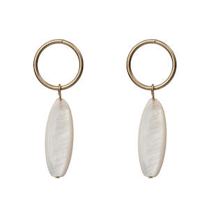 Petal Earrings in Ivory