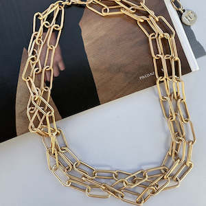 Layered Gold Chain Necklace