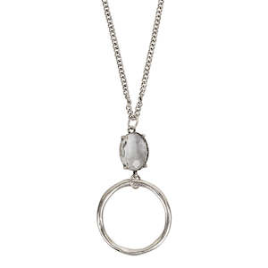 Long Jewelled Circle Necklace