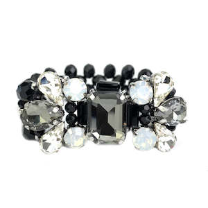 Smokey Crystal Glass Bracelet