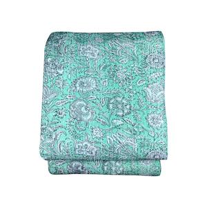 Cotton Bed Cover in Mint