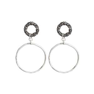 Sparkle Circle Earrings