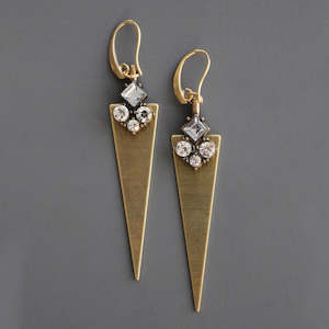 David Aubrey Crystal Earrings