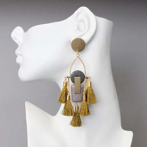 David Aubrey Maxi Tassel Earrings