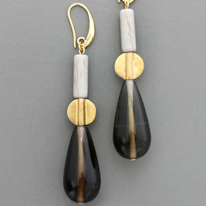 David Aubrey Glass Drop Earrings