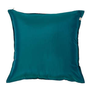 Silk Cushion Cover in Kingfisher