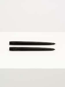 Black | Tapered Candle Pair