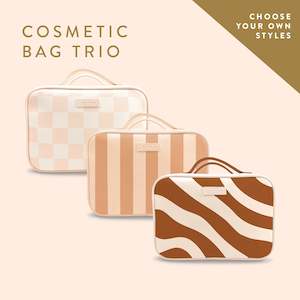 Soft furnishing wholesaling: Cosmetic Bag Trio Bundle