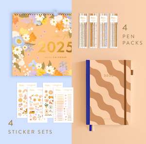 2025 Ultimate Calendar + Planner Bundle - Mocha Swirl