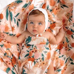 Rose Garden Organic Muslin Wrap Swaddle - SECONDS