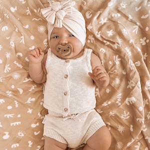 Soft furnishing wholesaling: Fresco Organic Muslin Wrap Swaddle - SECONDS