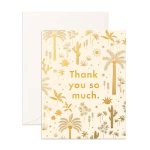 Thank You Desert Palms Greeting Card  - PRE-ORDER (ARRIVING FEBRUARY)