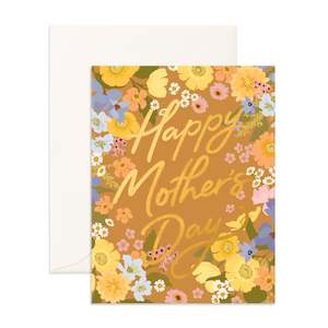 Soft furnishing wholesaling: Mother's Day Spring Florals Greeting Card