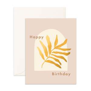 Soft furnishing wholesaling: Birthday Frond Greeting Card