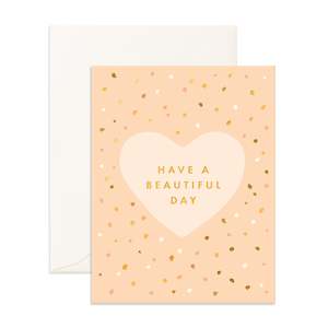 Soft furnishing wholesaling: Beautiful Day Sprinkles Greeting Card