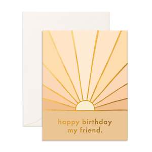 Soft furnishing wholesaling: Birthday Sunbeam Greeting Card