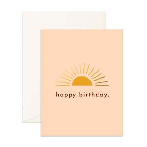 Birthday Sun Greeting Card