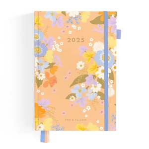 2025 A5 Vertical Planner - Botanika Peach - SOLD OUT