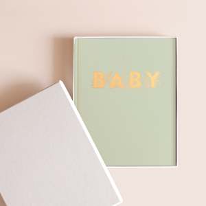 Baby Book Pistachio Boxed - PRE-ORDER (ARRIVING LATE JAN 2025)