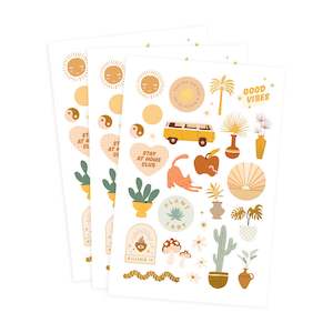 Soft furnishing wholesaling: Boho Sticker Set