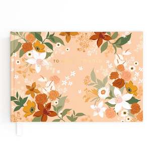 Wedding Guest Book Floral - SECONDS