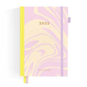 2025 A5 Horizontal Planner - Acid Wash - SECONDS