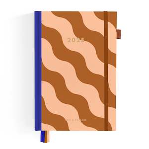 2025 A5 Horizontal Planner - Rust Swirl - SECONDS