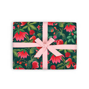 Poison Ivy Gift Wrap Flat Sheet - 12 Sheet Pack