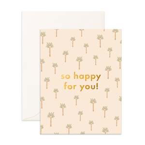 So Happy Tiny Palms Greeting Card