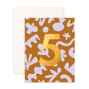 Soft furnishing wholesaling: No. 5 Party Greeting Card