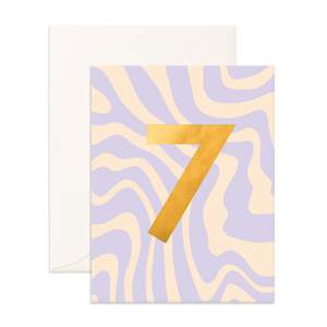 Soft furnishing wholesaling: No. 7 Party Greeting Card