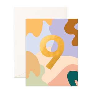 Soft furnishing wholesaling: No. 9 Party Greeting Card