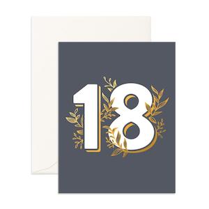 No. 18 Gunmetal Greeting Card