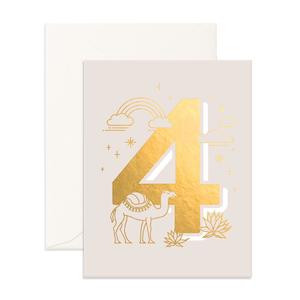 Soft furnishing wholesaling: No. 4 Animals Greeting Card