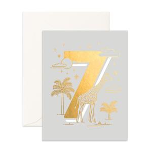 No. 7 Animals Greeting Card