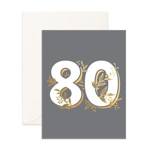 No. 80 Floral Greeting Card