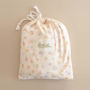 Soft furnishing wholesaling: Meadow Organic Fitted Cot Sheet