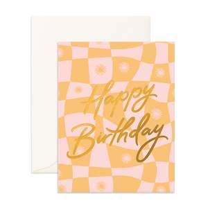 Happy Birthday Warp Greeting Card- PRE-ORDER (ARRIVING LATE FEB)